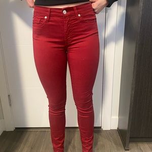 Red seven for all man kind Blair skinny